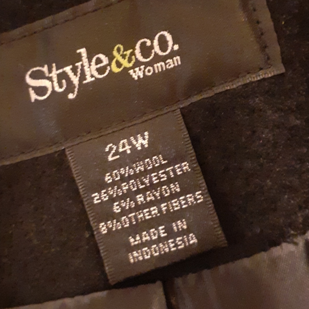 Style & Co. Wool Coat ■